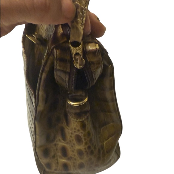 Brown Crocodile Embossed Handbag - Picture 7 of 16